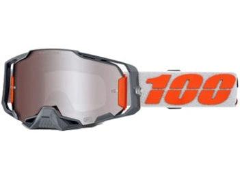 100% Armega Gafas de motocross Silver - Lente de espejo de plata (Colección 2024) - MxProStoreParts