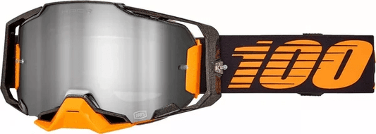 100% Armega Masque de motocross Acosta - Écran Hiper miroir argent (collection printemps 2025)