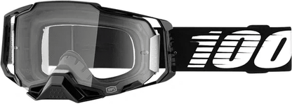 100% Armega Cross Goggles Black - Clear Lens (2025 Collection) - MxProStoreParts