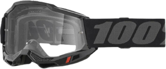 100% Accuri 2 Gafas de motocross Negro - lente transparente (colección 2025)