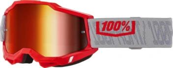 100% Accuri 2 Gatorback - Lentille de miroir rouge (collection printemps 2026) - MxProStoreParts