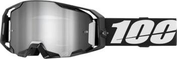 100% Armatic Motocross Goggles Black - Silver mirror lens (2025 Collection) - MxProStoreParts