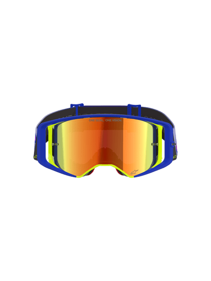 Alpinestars Supertech Vision Vista Lunettes de Motocross Bleu Jaune Violet - MxProStoreParts