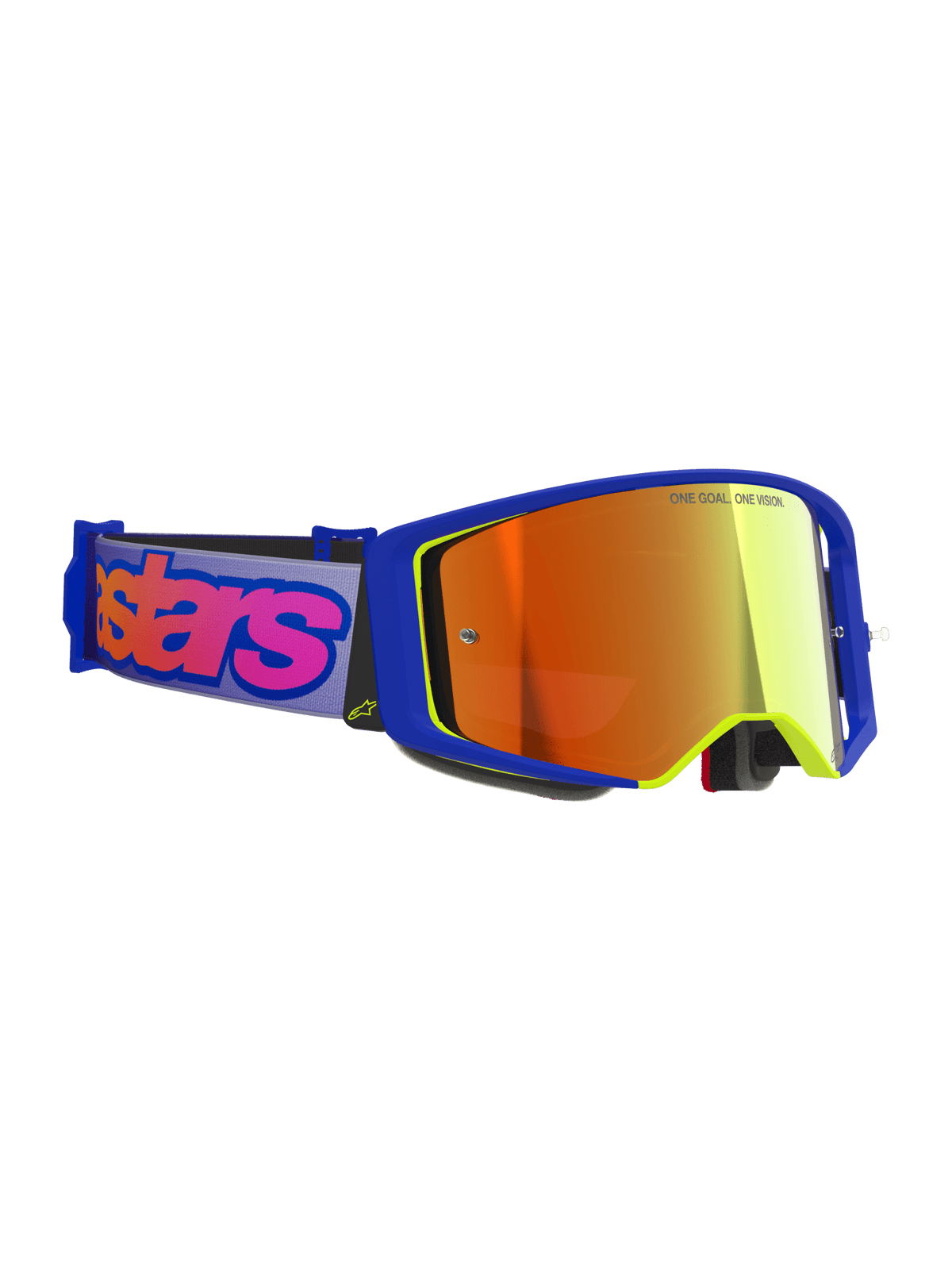 Alpinestars Supertech Vision Vista Lunettes de Motocross Bleu Jaune Violet - MxProStoreParts