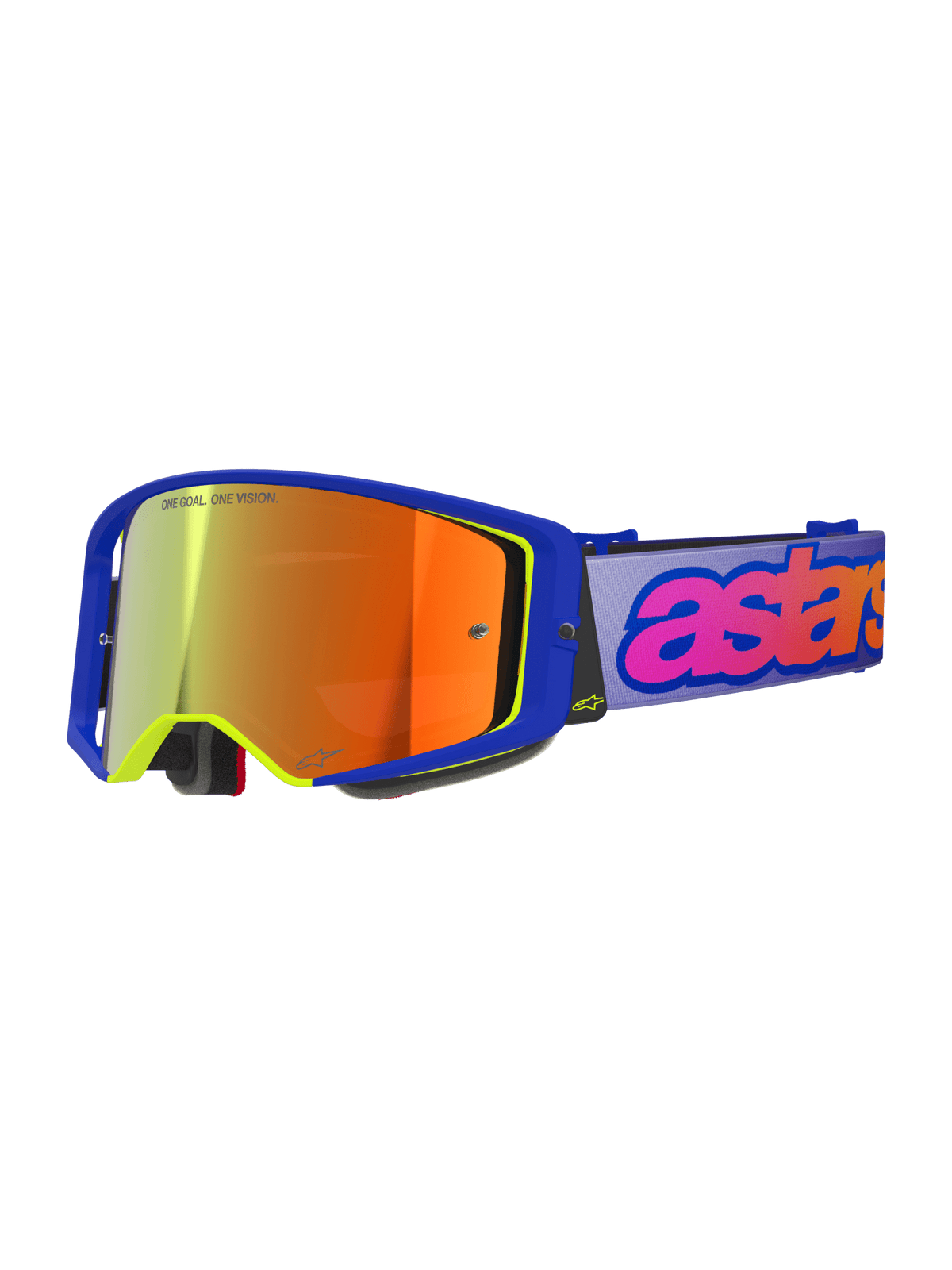 Alpinestars Supertech Vision Vista Lunettes de Motocross Bleu Jaune Violet - MxProStoreParts
