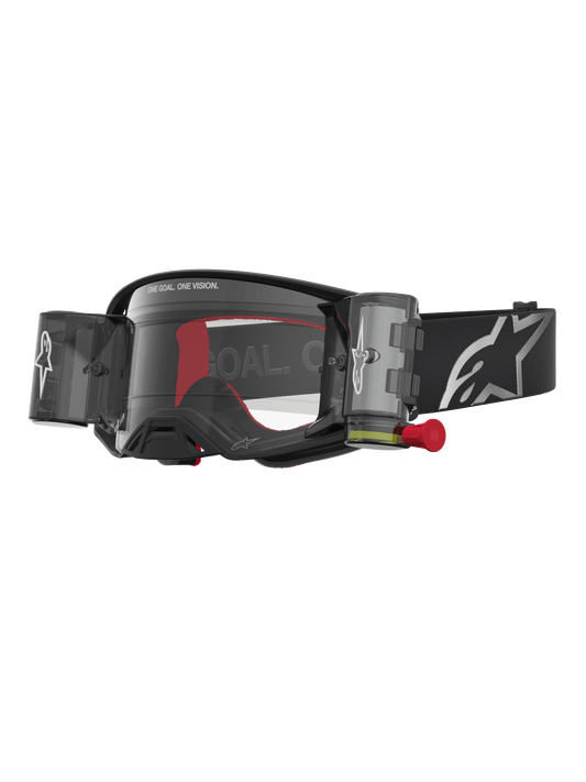 Alpinestars Supertech Firma Roll Off Lunettes de Sécurité Noir Argent Clair