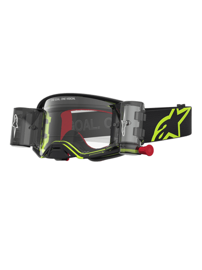 Alpinestars Supertech Firma Gafas de Seguridad Roll-Off Negro, Amarillo Fluorescente y Transparente - MxProStoreParts
