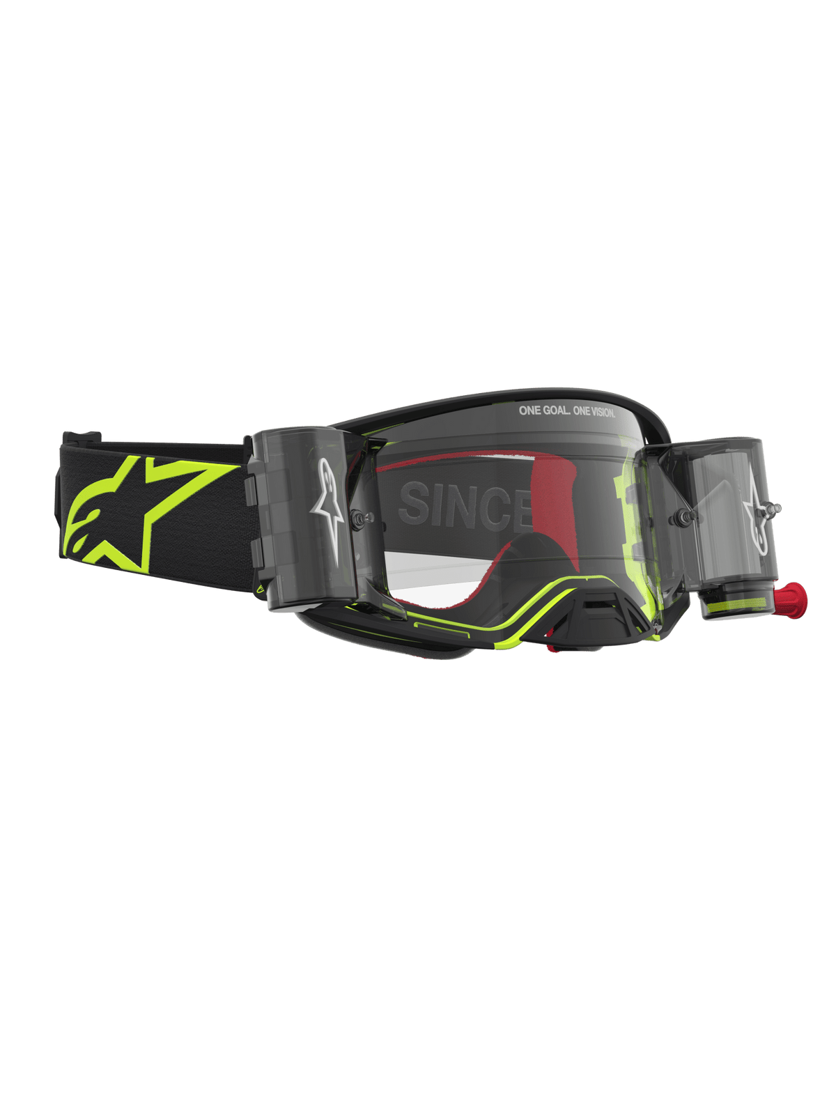 Alpinestars Supertech Firma Gafas de Seguridad Roll-Off Negro, Amarillo Fluorescente y Transparente - MxProStoreParts