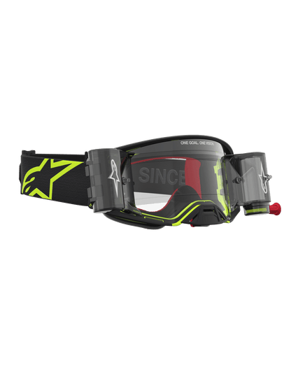 Alpinestars Supertech Firma Gafas de Seguridad Roll-Off Negro, Amarillo Fluorescente y Transparente - MxProStoreParts