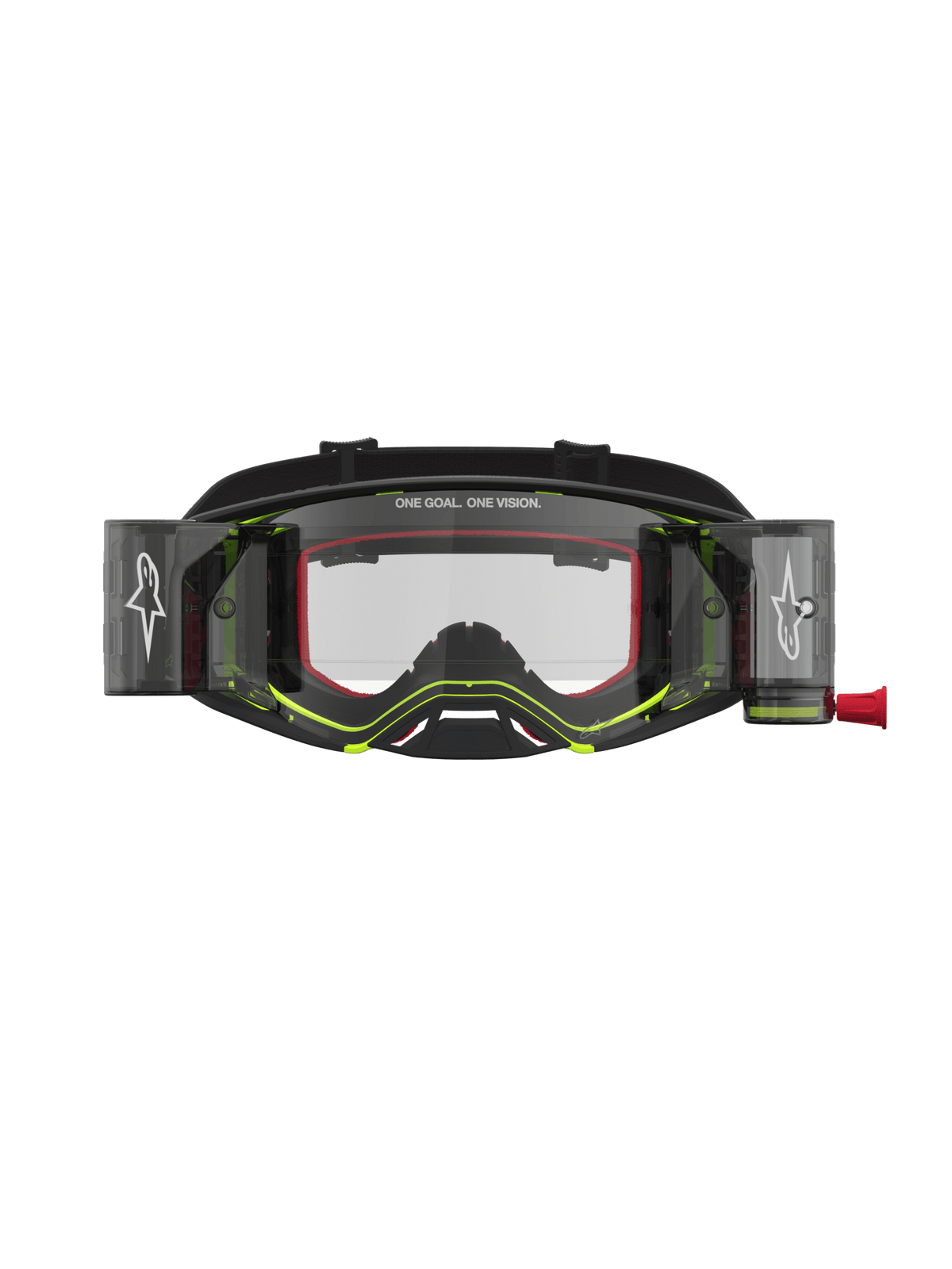Alpinestars Supertech Firma Gafas de Seguridad Roll-Off Negro, Amarillo Fluorescente y Transparente - MxProStoreParts