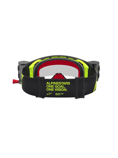 Alpinestars Supertech Firma Gafas de Seguridad Roll-Off Negro, Amarillo Fluorescente y Transparente - MxProStoreParts
