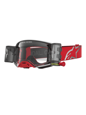 Alpinestars Supertech Firma Roll-Off Lunettes de Protection Rouge Argent Clair Taille Unique