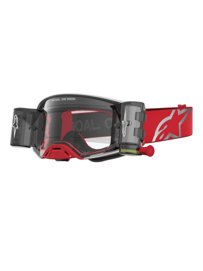 Alpinestars Supertech Firma Roll-Off Lunettes de Protection Rouge Argent Clair Taille Unique - MxProStoreParts