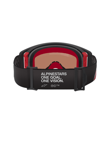 Alpinestars Supertech Corp Gafas de Seguridad Plata Espejo Negro Rojo - MxProStoreParts