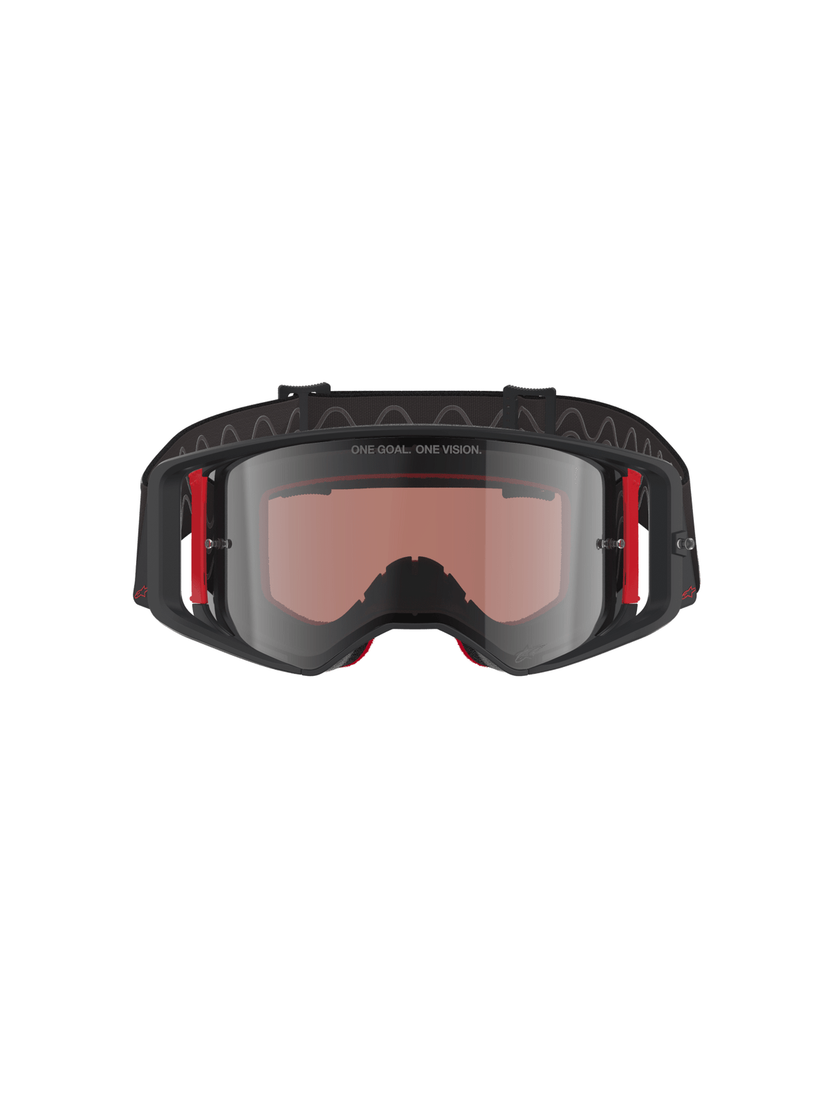 Alpinestars Supertech Corp Gafas de Seguridad Plata Espejo Negro Rojo - MxProStoreParts
