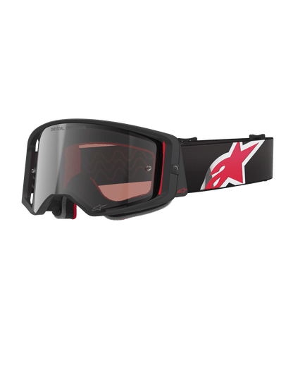 Alpinestars Supertech Corp Gafas de Seguridad Plata Espejo Negro Rojo - MxProStoreParts