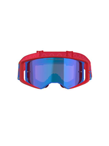Alpinestars Supertech Lunettes de sécurité Vision absolue Miroir Bleu Rouge Bleu - MxProStoreParts