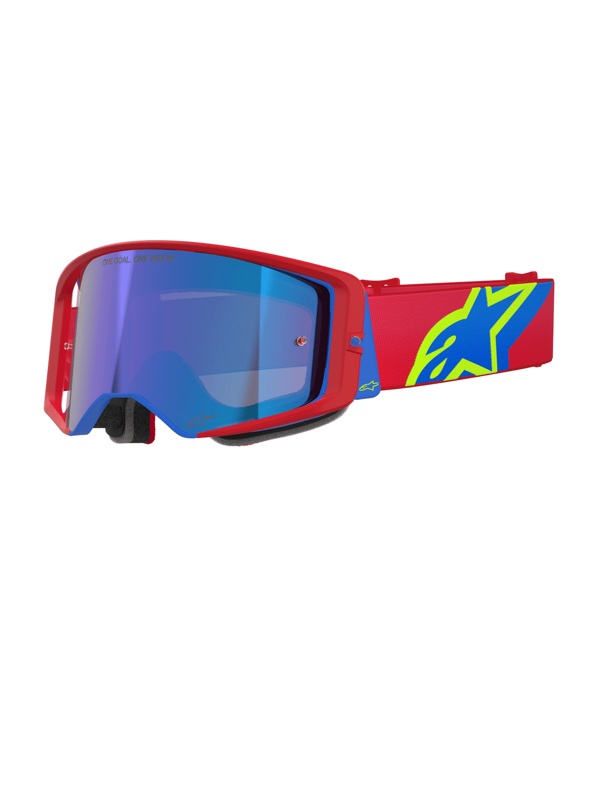 Alpinestars Supertech Lunettes de sécurité Vision absolue Miroir Bleu Rouge Bleu - MxProStoreParts
