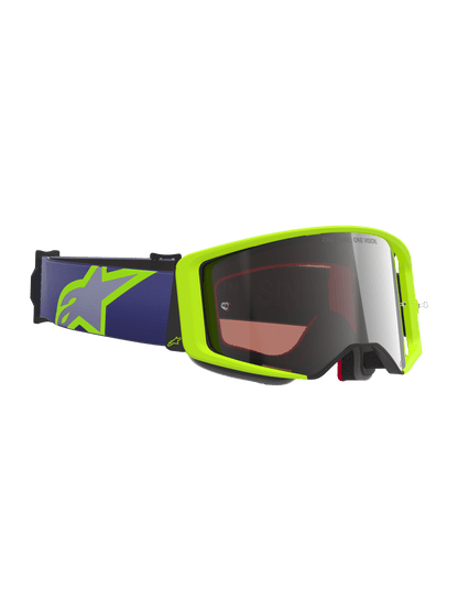 Alpinestars Supertech Vision Lunettes de sécurité Taille Unique Motocross Jaune/Argent - MxProStoreParts