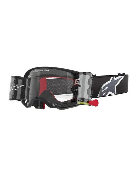 Alpinestars Supertech Corp Roll-Off Goggles – Black/Grey Clear