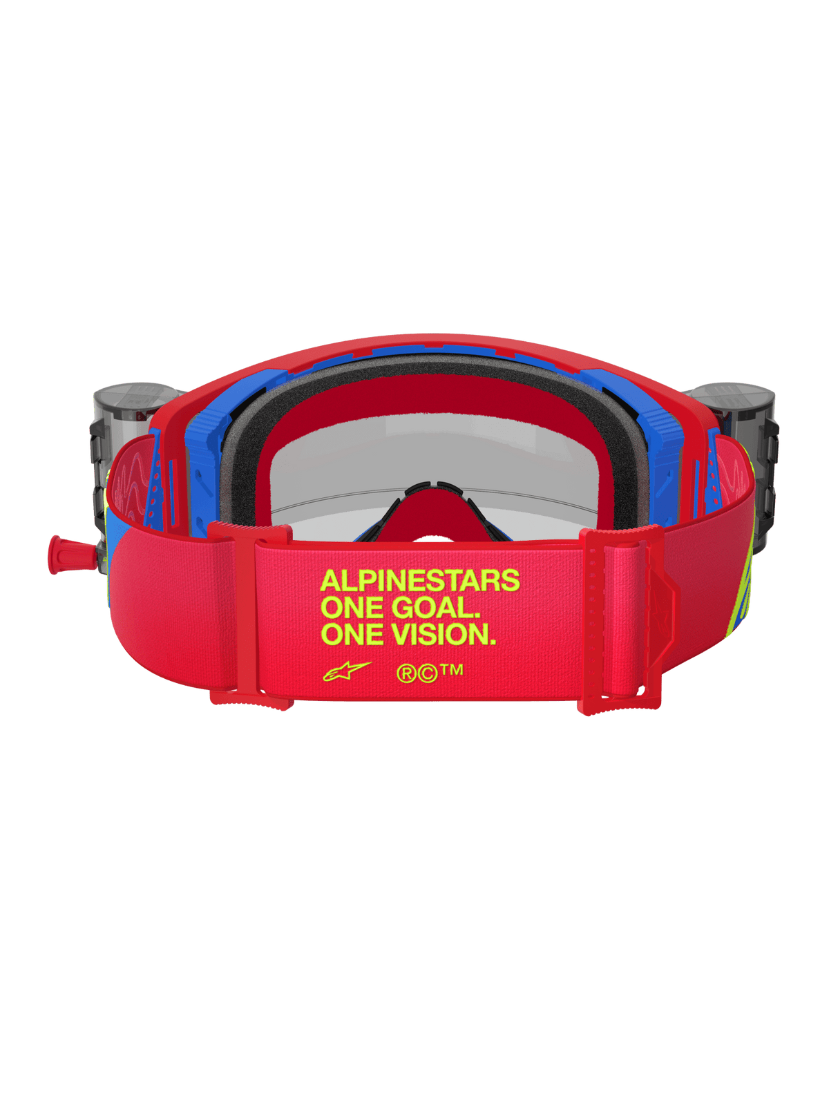 Alpinestars Supertech Corp Lunettes de sécurité Roll-Off Rouge-Bleu - MxProStoreParts