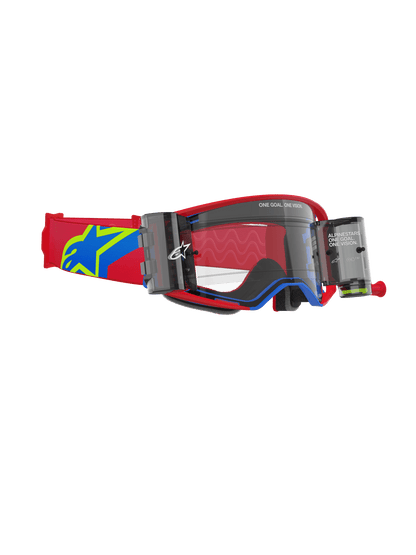 Alpinestars Supertech Corp Lunettes de sécurité Roll-Off Rouge-Bleu - MxProStoreParts