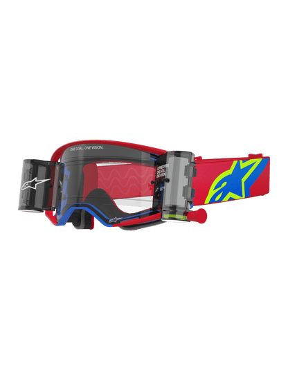 Alpinestars Supertech Corp Lunettes de sécurité Roll-Off Rouge-Bleu - MxProStoreParts