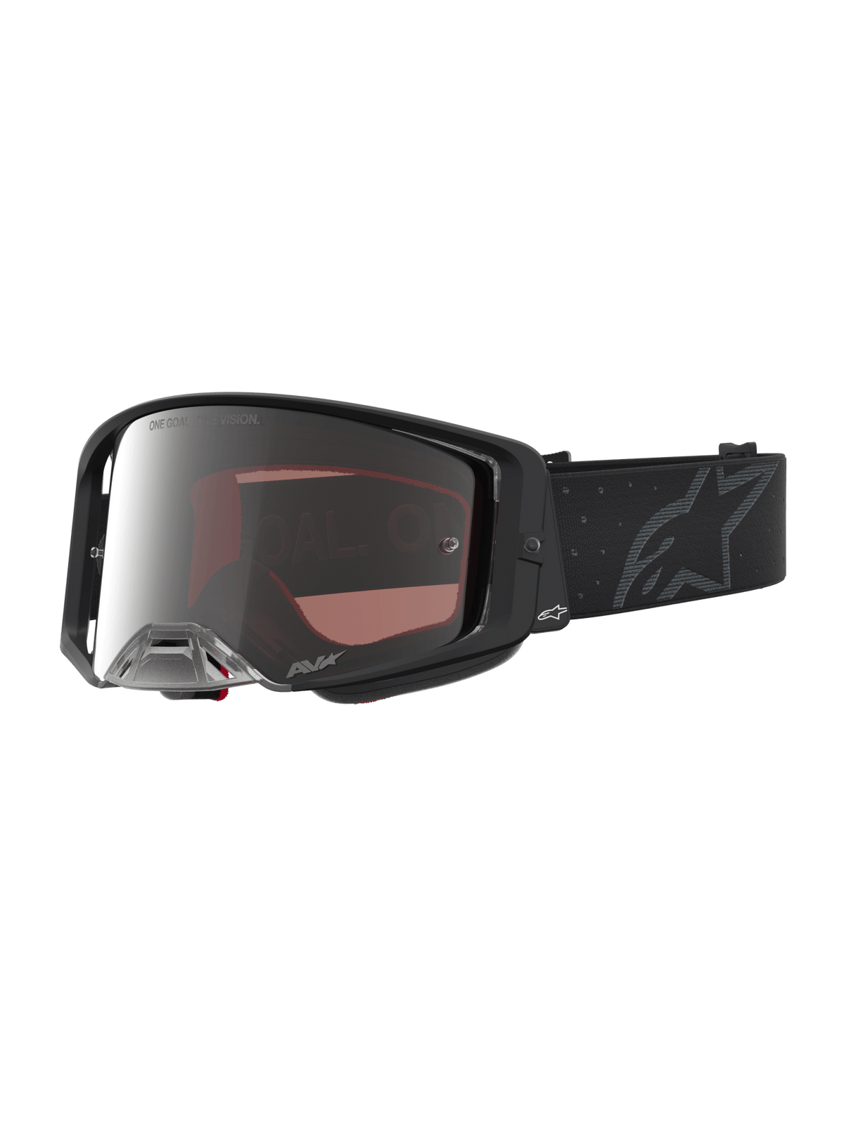 Alpinestars Supertech Cloak Gafas de seguridad negras con espejo de plata - MxProStoreParts