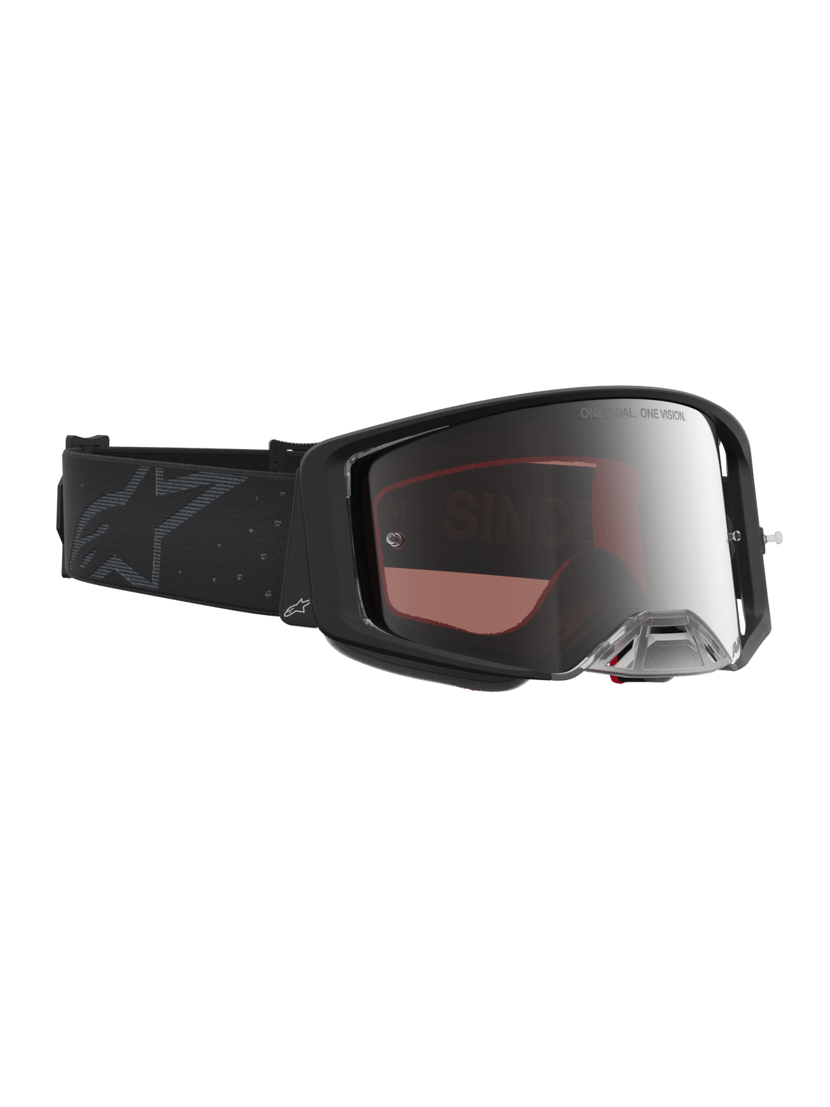 Alpinestars Supertech Cloak Gafas de seguridad negras con espejo de plata - MxProStoreParts