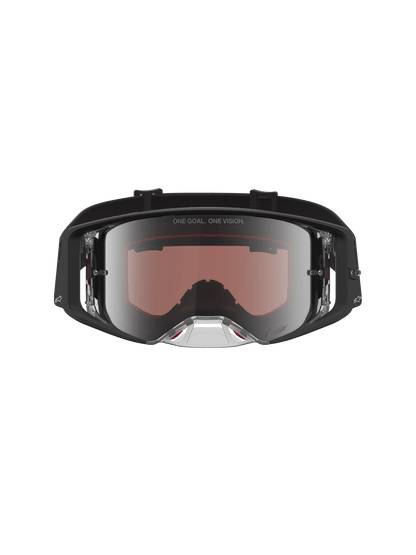 Alpinestars Supertech Cloak Gafas de seguridad negras con espejo de plata - MxProStoreParts