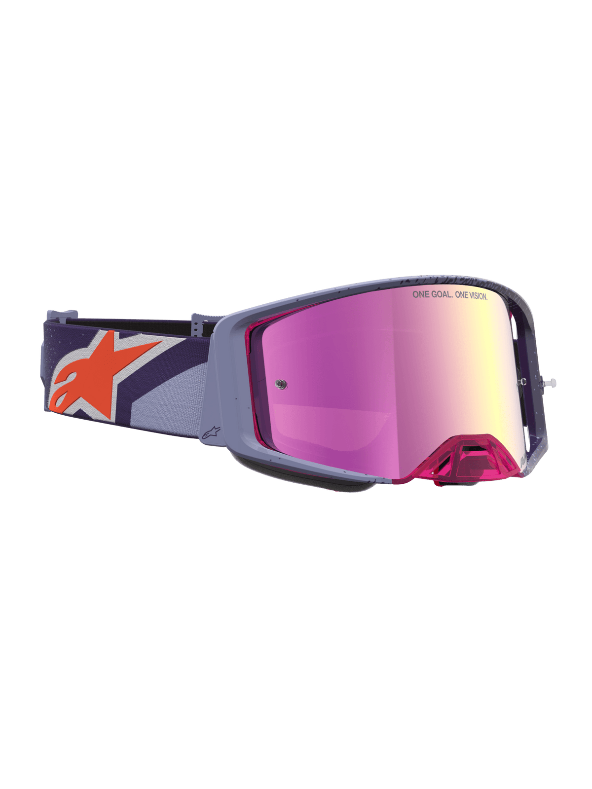Alpinestars Supertech Hiten Lunettes de sécurité Taille Unique Violet Rouge Miroir Rose - MxProStoreParts