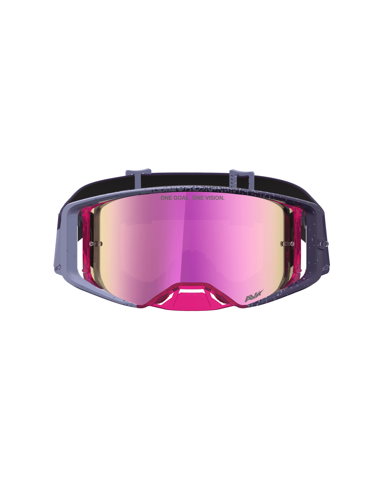Alpinestars Supertech Hiten Lunettes de sécurité Taille Unique Violet Rouge Miroir Rose - MxProStoreParts