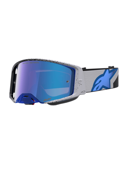 Alpinestars Supertech Hiten Lunette de sécurité Taille unique Noir Bleu Blithe Bleu Miroir