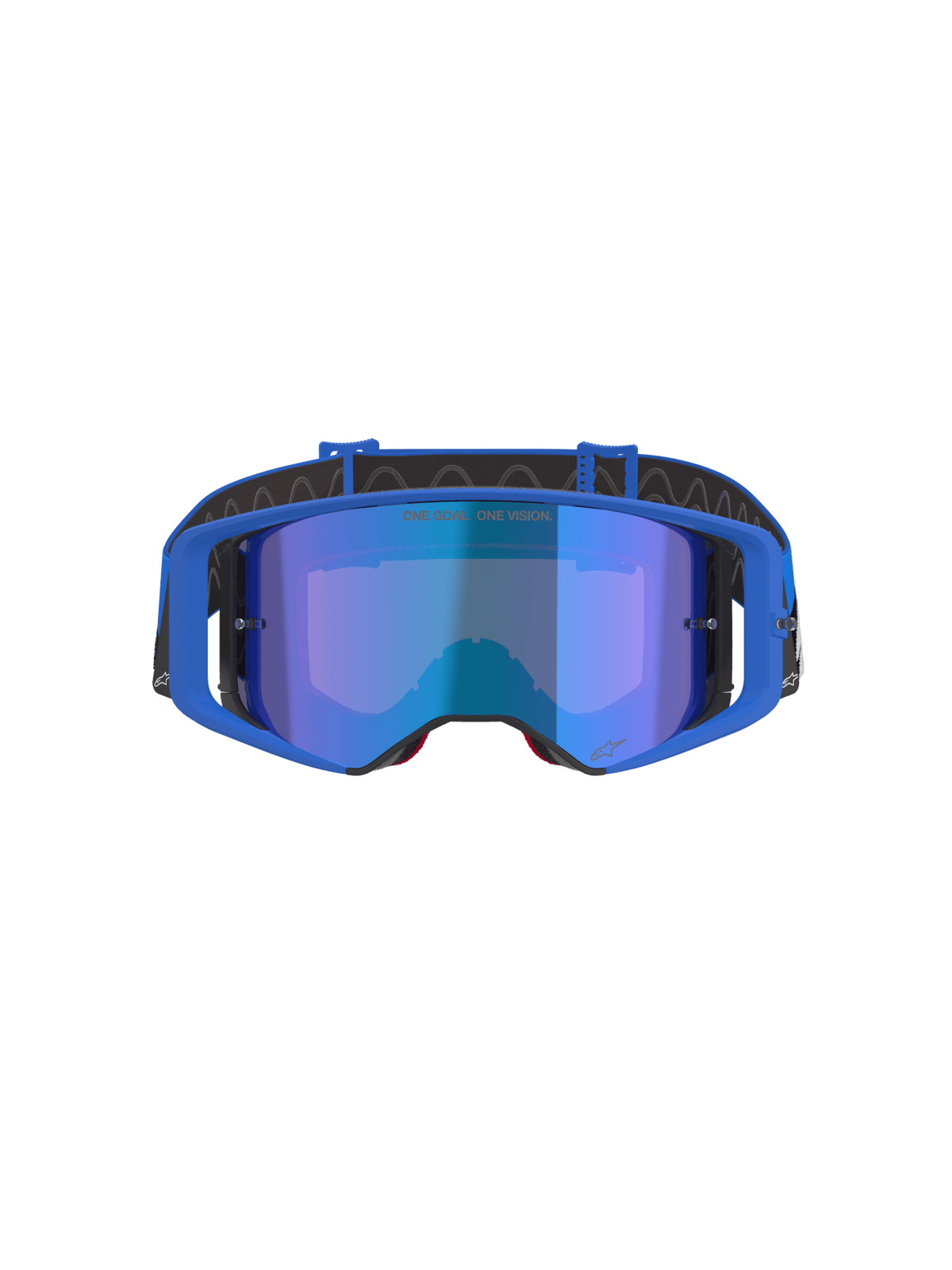 Alpinestars Supertech Stream Lunettes de sécurité Taille Unique Lentille miroir bleue - MxProStoreParts