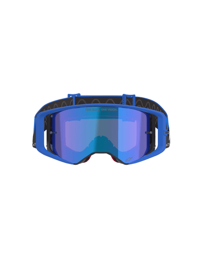 Alpinestars Supertech Stream Lunettes de sécurité Taille Unique Lentille miroir bleue - MxProStoreParts