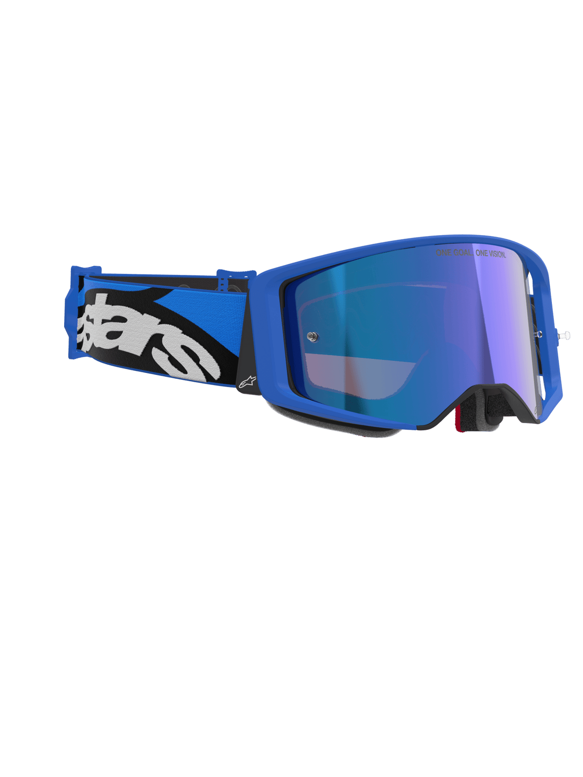Alpinestars Supertech Stream Lunettes de sécurité Taille Unique Lentille miroir bleue - MxProStoreParts