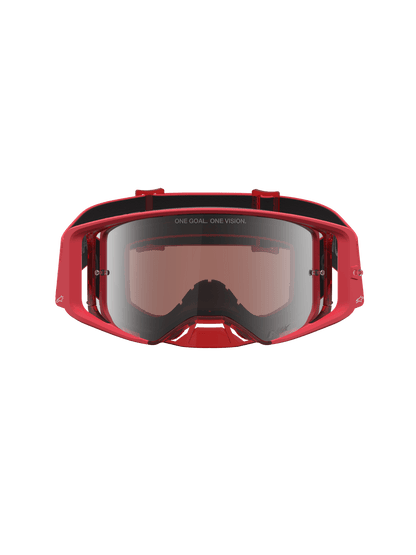 Alpinestars Supertech Vesta Lunettes de sécurité Rouge Fluo Chrome Miroir Argent Taille unique - MxProStoreParts