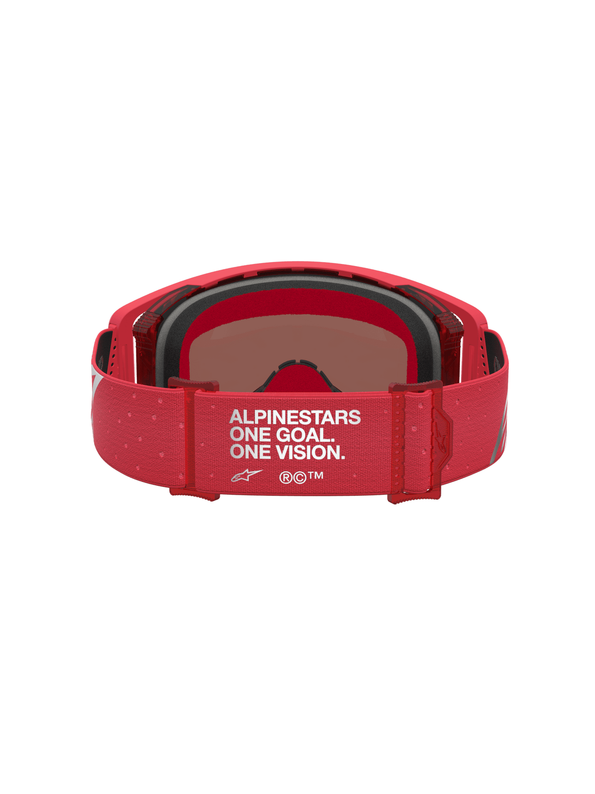 Alpinestars Supertech Vesta Lunettes de sécurité Rouge Fluo Chrome Miroir Argent Taille unique - MxProStoreParts