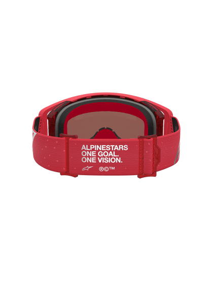 Alpinestars Supertech Vesta Lunettes de sécurité Rouge Fluo Chrome Miroir Argent Taille unique - MxProStoreParts