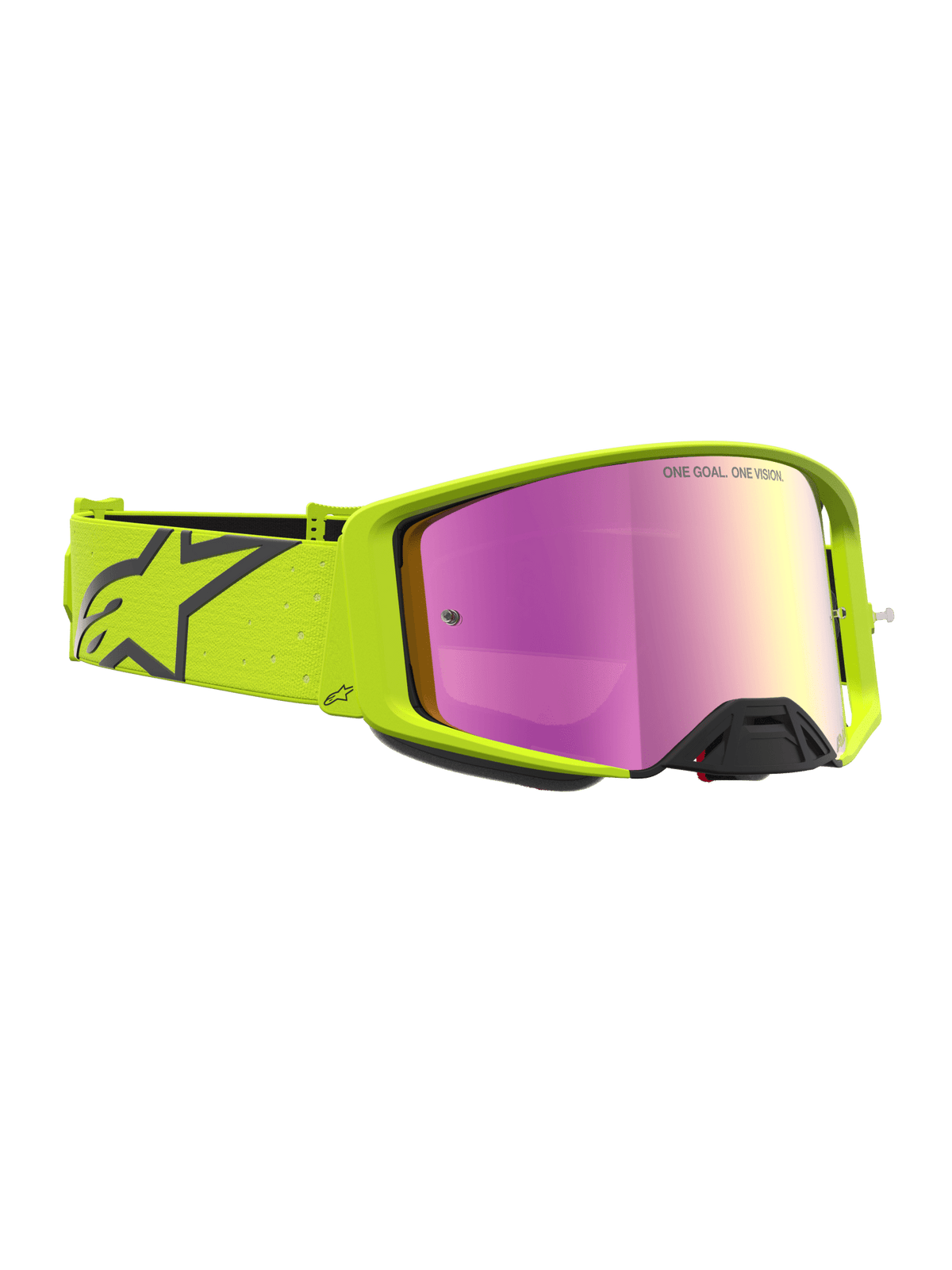 Alpinestars Supertech Vesta Lunettes de sécurité Taille unique Jaune Fluo Noir Miroir Rouge - MxProStoreParts