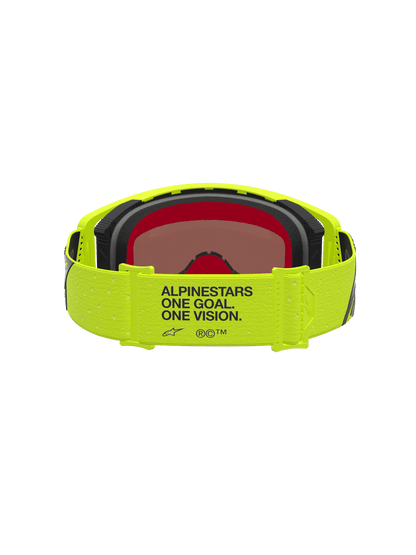 Alpinestars Supertech Vesta Lunettes de sécurité Taille unique Jaune Fluo Noir Miroir Rouge - MxProStoreParts