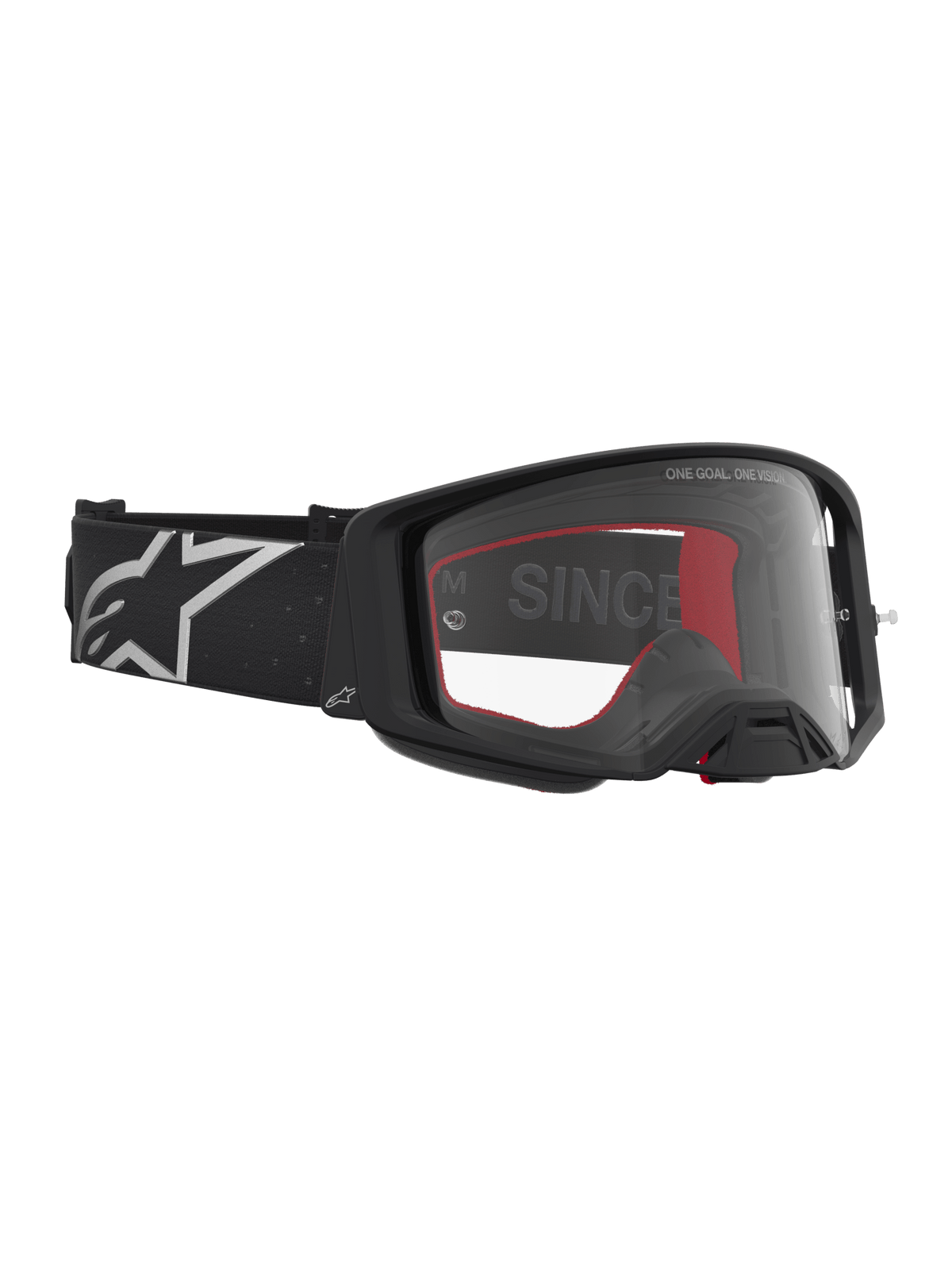 Alpinestars Supertech Vesta Lunettes de sécurité Noir Mat Argent Transparent - MxProStoreParts
