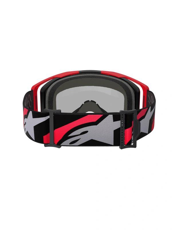 Alpinestars Vision 8 Motocross Goggles Red/Black with Silver Mirror Lens - MxProStoreParts