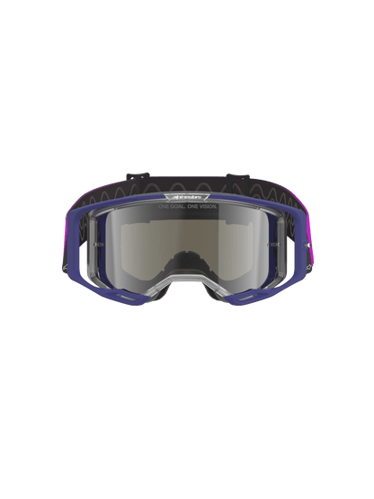 Alpinestars Vision 8 Corp Lunettes de sécurité A-Flex Violet Gris Clair Argent - MxProStoreParts