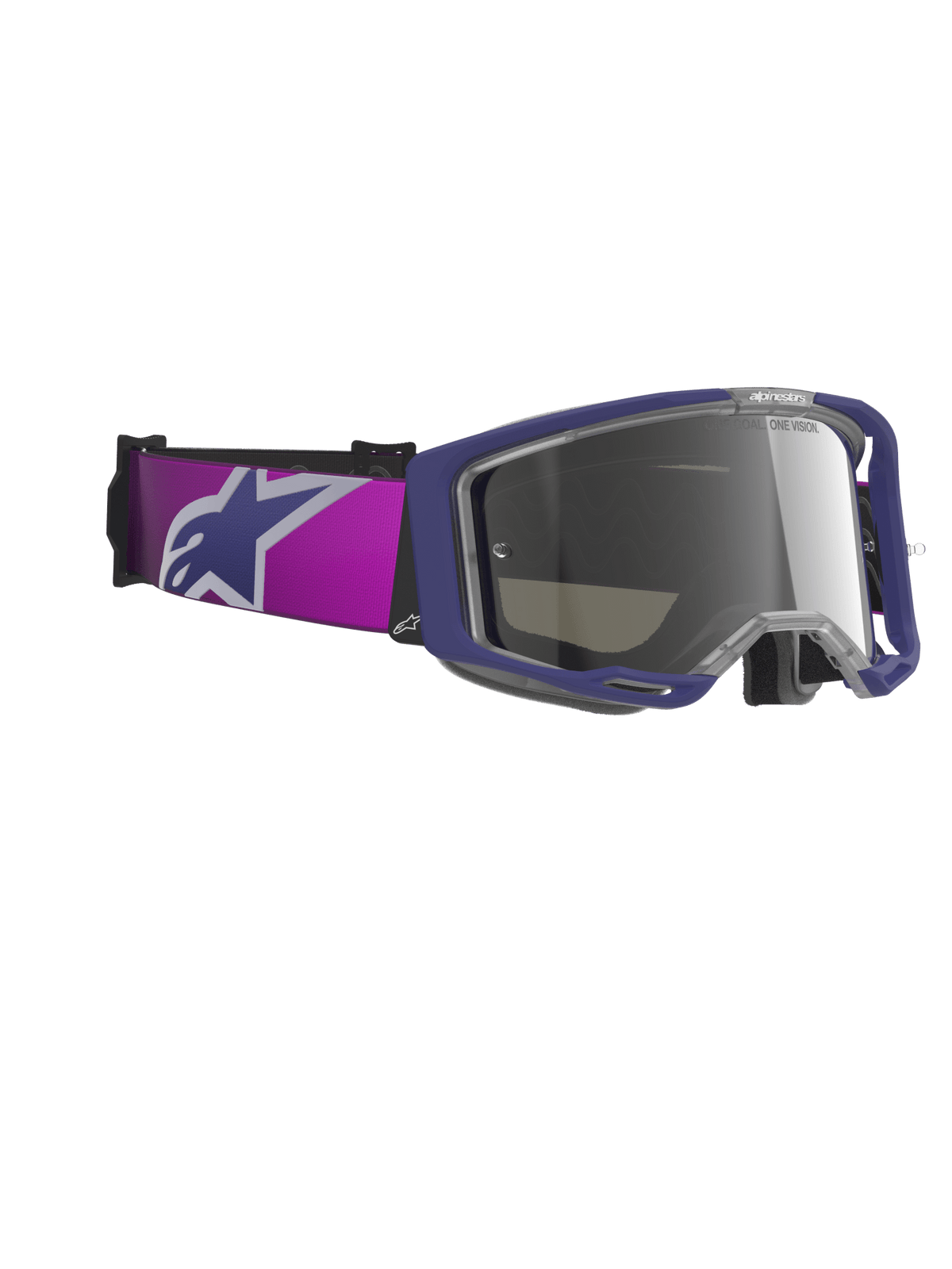 Alpinestars Vision 8 Corp Lunettes de sécurité A-Flex Violet Gris Clair Argent - MxProStoreParts