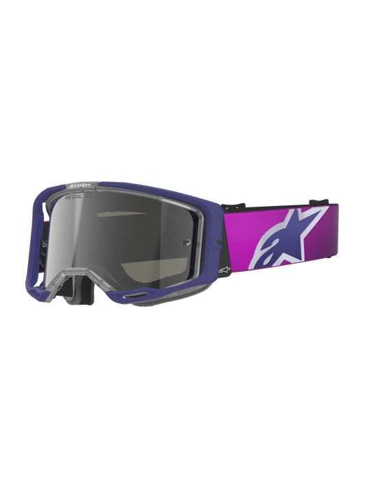 Alpinestars Vision 8 Corp Safety Glasses A-Flex Purple Light Gray Silver