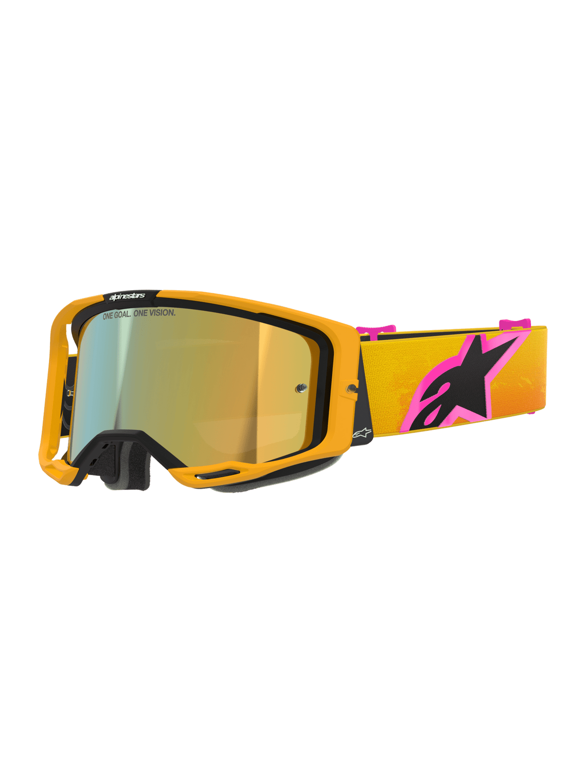 Gafas de seguridad Alpinestars Vision 8 Corp Espejo Dorado Naranja Amarillo Rosa - MxProStoreParts
