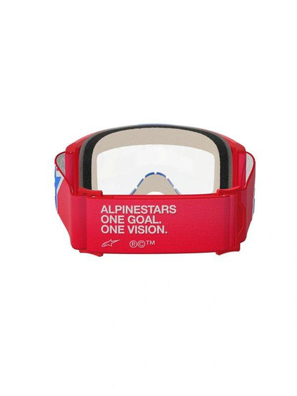 Alpinestars Vision 5 Gafas de motocross Rojo/Blanco/Azul con lente clara - MxProStoreParts
