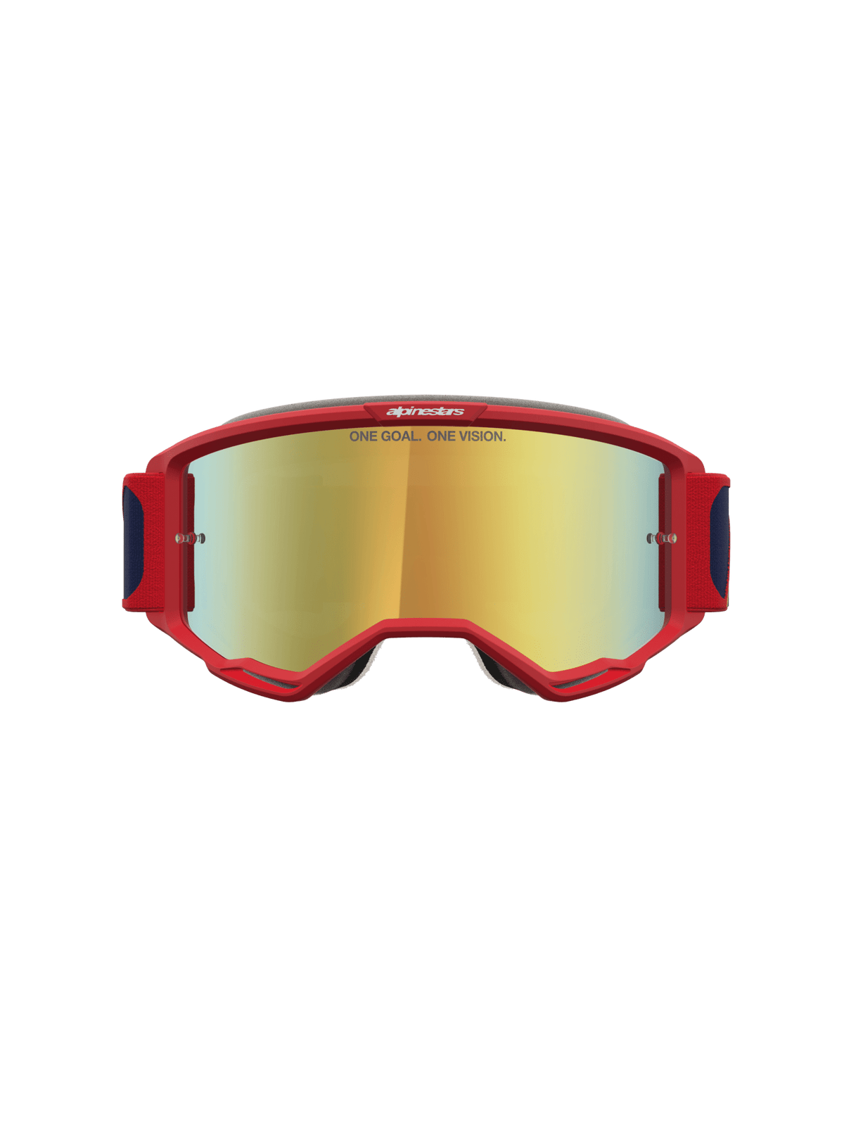 Alpinestars Vision 5 Drag Gafas de Seguridad Rojo Fuego Azul Espejado Dorado - MxProStoreParts