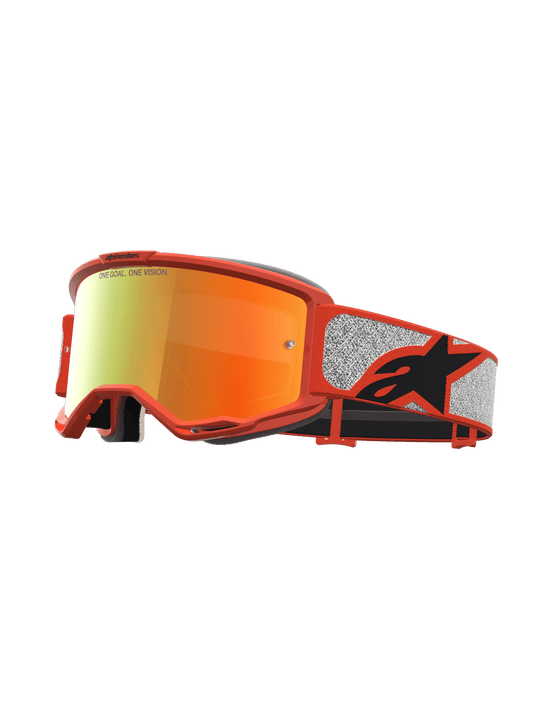 Alpinestars Vision 5 Rora Lunettes de sécurité Argent Orange Miroir Rouge